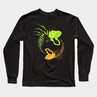 Pisces Yin Yang boney bite Long Sleeve T-Shirt